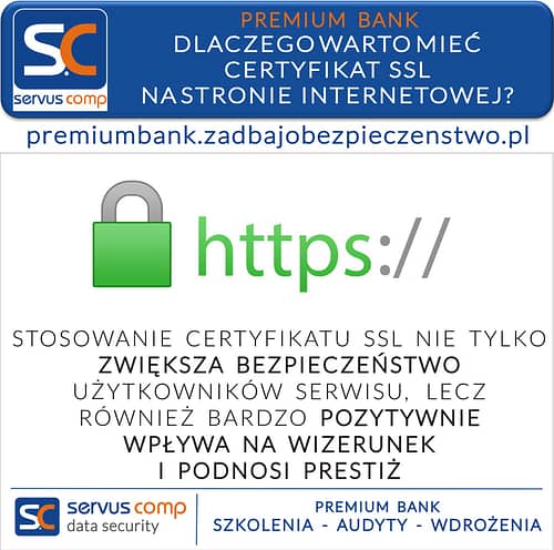 Dlaczego warto mieć certyfikat SSL na stronie internetowej Servus Comp