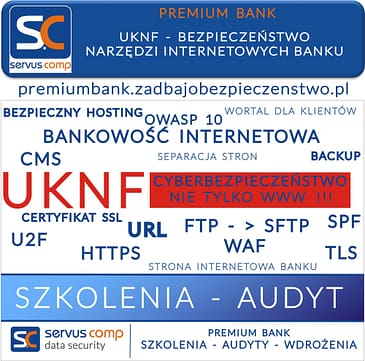 UKNF - BEZPIECZEŃSTWO NARZĘDZI INTERNETOWYCH BANKU