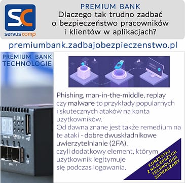 Nowa metoda implementacji uwierzytelnienia 2FA premiumbank.zadbajobezpieczenstwo.pl